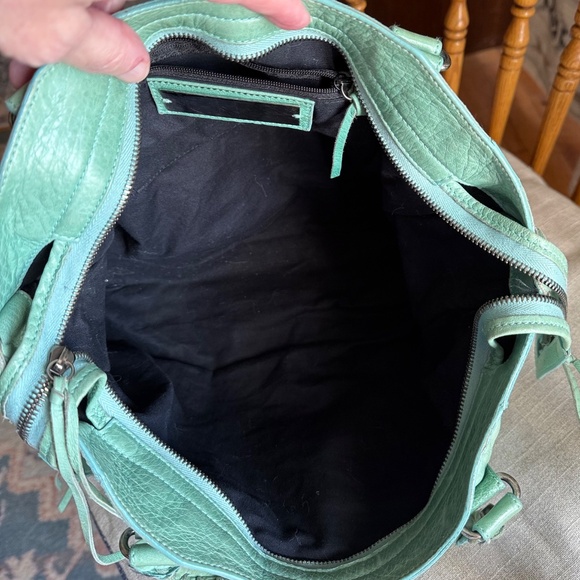 BALENCIAGA S/S 2004 City Bag, Seafoam, Chevre Leather/Pewter HW - Rare, HTF! - Picture 7 of 16